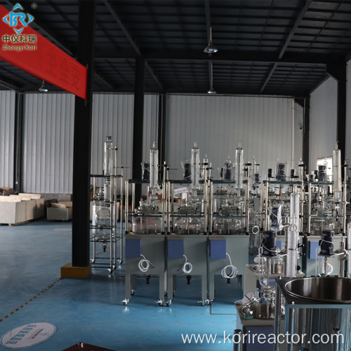 100L double layer glass reactor for laboratory